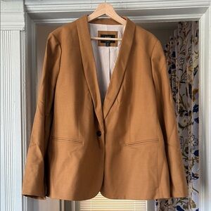 Tan J Crew Parke Blazer wool